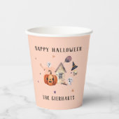 Happy Halloween Familie Custom Party Papieren Bekers (Voorkant)