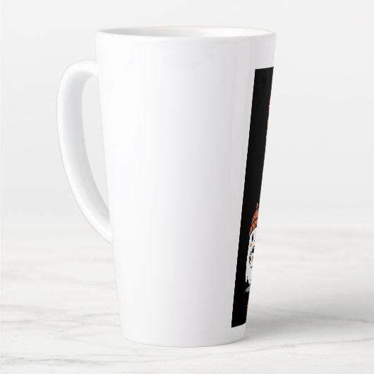 Happy Halloween – fantômes café mignons Latte Mok (Linkerhoek)