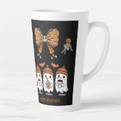 Happy Halloween – fantômes café mignons Latte Mok (Rechts)