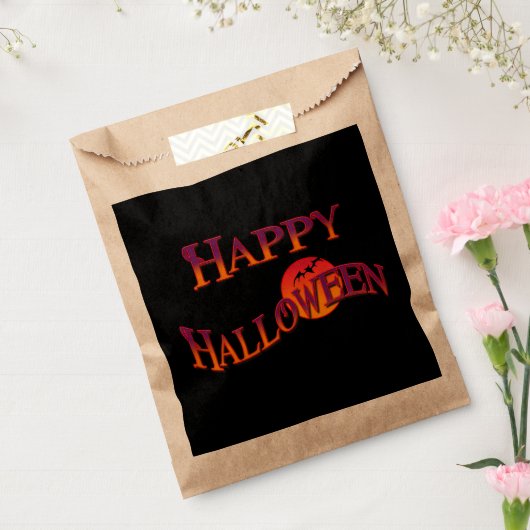 Happy Halloween Favor Bags Bedankzakje (Gezegeld)
