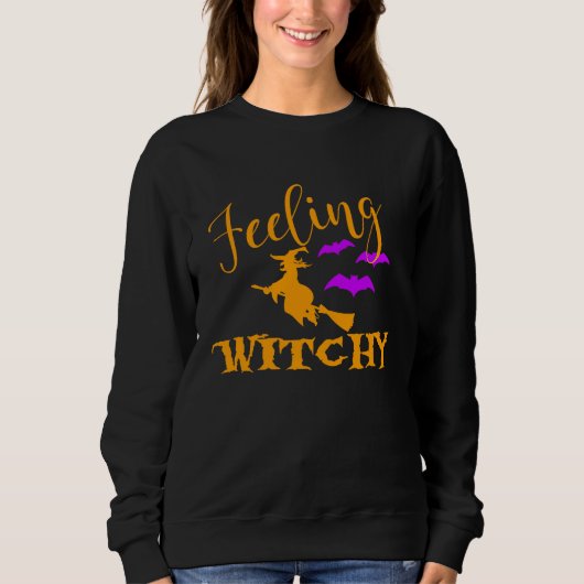 Happy Halloween Feeling Witchy Trui (Voorkant)