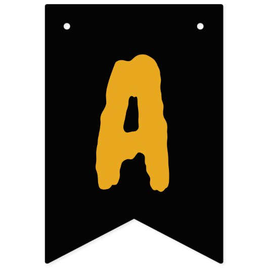 'Happy Halloween' feest zwarte spooky pompoen Vlaggetjes (Tweede vlag)