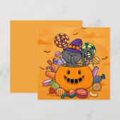 Happy Halloween Feestdagenkaart (Voorkant / Achterkant)