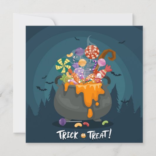 Happy Halloween Feestdagenkaart (Voorkant)
