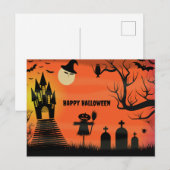 Happy Halloween Feestdagenkaart (Voorkant / Achterkant)