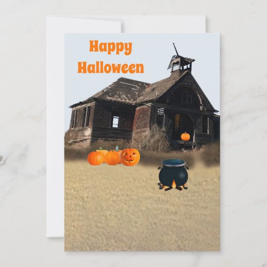 Happy Halloween Feestdagenkaart (Voorkant)