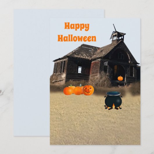 Happy Halloween Feestdagenkaart (Voorkant / Achterkant)
