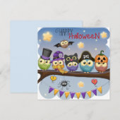 Happy Halloween Feestdagenkaart (Voorkant / Achterkant)