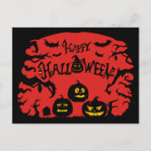 Happy Halloween Feestdagenkaart (Voorkant)