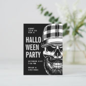 Happy Halloween | Feestskelet Briefkaart (Staand voorkant)