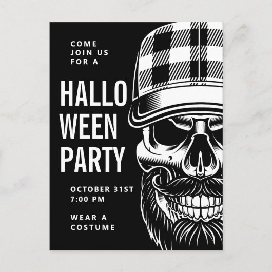 Happy Halloween | Feestskelet Briefkaart (Voorkant)