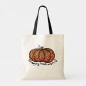 Happy Halloween filigraan pompoen Tote Bag (Achterkant)