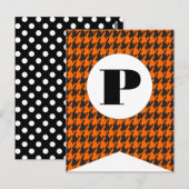 Happy Halloween Flag Bunting Banner Post Card Briefkaart (Voorkant / Achterkant)