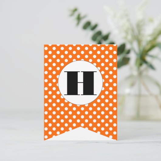 Happy Halloween Flag Bunting Banner Post Kaart (Staand voorkant)