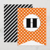 Happy Halloween Flag Bunting Banner Post Kaart (Voorkant / Achterkant)