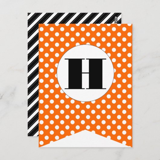 Happy Halloween Flag Bunting Banner Post Kaart (Voorkant / Achterkant)
