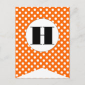 Happy Halloween Flag Bunting Banner Post Kaart (Voorkant)