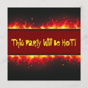 Happy Halloween Flaming Fire Kaart