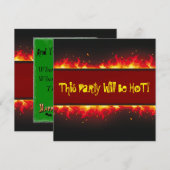 Happy Halloween Flaming Set Kaart (Voorkant / Achterkant)