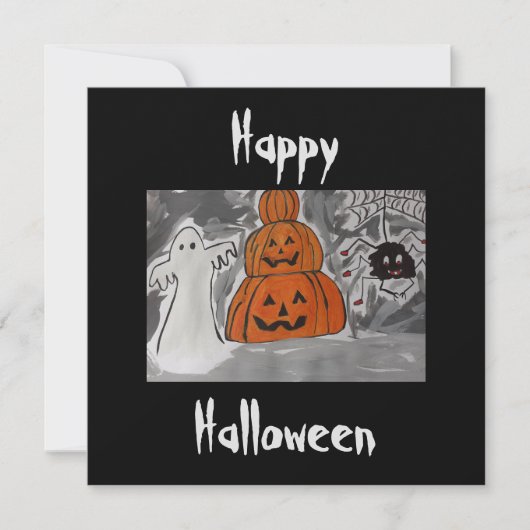 Happy Halloween Flat Kaart (Voorkant)