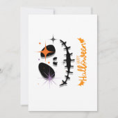 Happy Halloween Flat Kaart – Spooky Skull met ster (Voorkant)