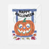 Happy Halloween Fleece Blanket Deken (Voorkant)