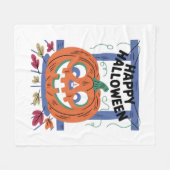 Happy Halloween Fleece Blanket Deken (Voorkant (Horizontaal))
