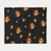 Happy Halloween Fleece Deken (Voorkant (Horizontaal))