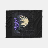 Happy Halloween Fleece Deken (Voorkant (Horizontaal))