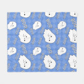 Happy Halloween Fleece Deken (Voorkant (Horizontaal))