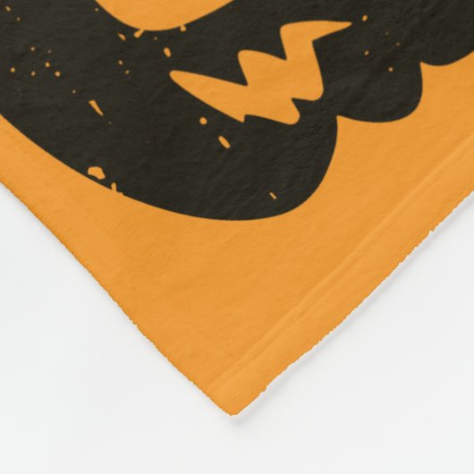 Happy Halloween  Fleece Deken (Hoek)