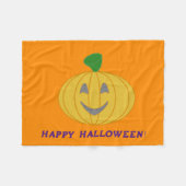 Happy Halloween Fleece Deken (Voorkant (Horizontaal))