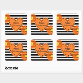 Happy Halloween Floral Heart Stickers (Vel)