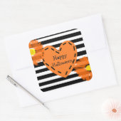 Happy Halloween Floral Heart Stickers (Envelop)