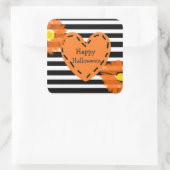Happy Halloween Floral Heart Stickers (Tas)