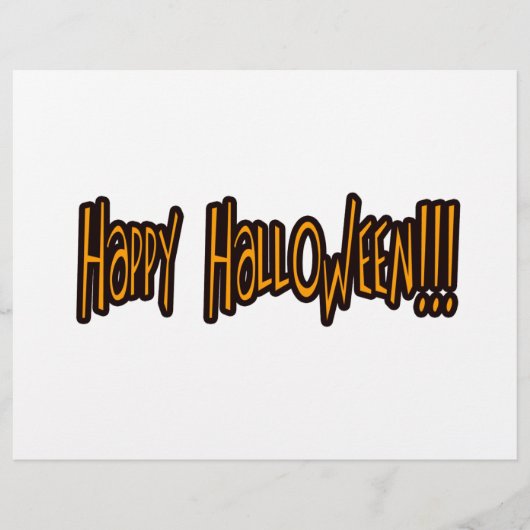 Happy Halloween Flyer (Voorkant)