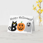Happy Halloween! Folded Greeting Card Kaart (Gele Bloem)