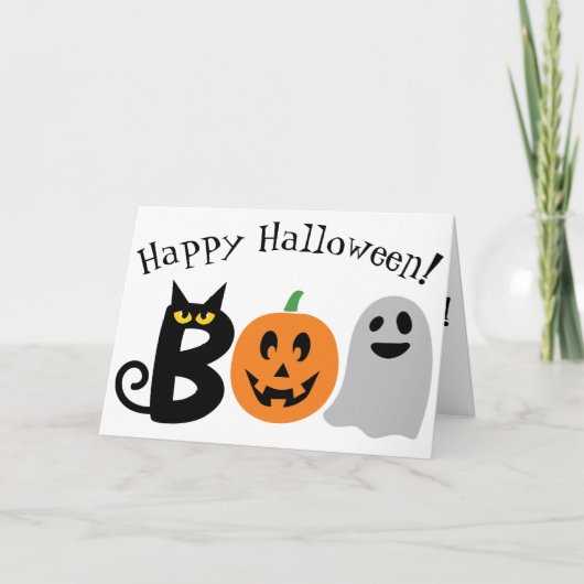 Happy Halloween! Folded Greeting Card Kaart (Voorkant)