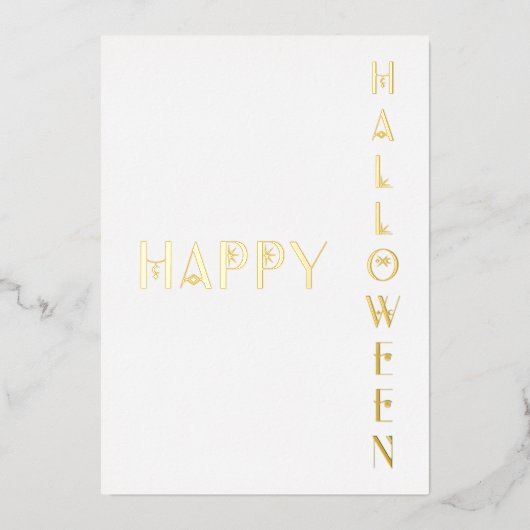 Happy Halloween Folie Kaart (Voorkant)