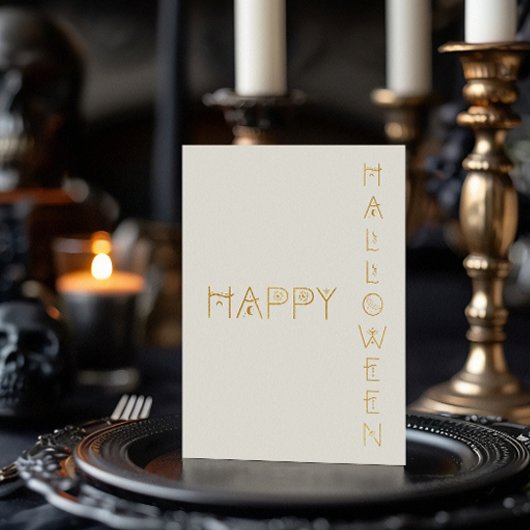 Happy Halloween Folie Kaart