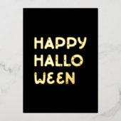 Happy Halloween Folie Kaart (Voorkant)