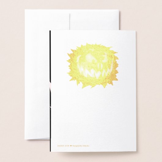 HAPPY HALLOWEEN FOLIE KAARTEN (Met envelop)