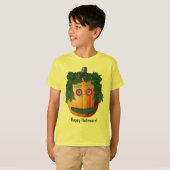 Happy Halloween Food Pumpkin Face Kinder Shirt (Voorkant volledig)