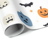 Happy Halloween for babyes white Cadeaupapier (Rol Hoek)