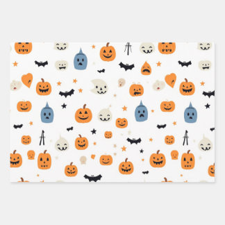 Happy Halloween for babyes white Inpakpapier Vel