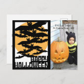 Happy Halloween Foto Briefkaart (Voorkant / Achterkant)