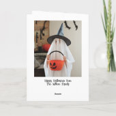 Happy Halloween-fotokaart Bedankkaart (Achterkant)