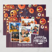 Happy Halloween-fotokaart Bedankkaart (Voorkant / Achterkant)