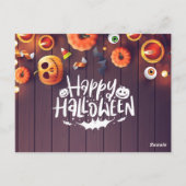 Happy Halloween-fotokaart Briefkaart (Achterkant)