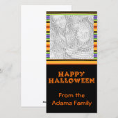 Happy Halloween-fotokaart Feestdagenkaart (Voorkant / Achterkant)